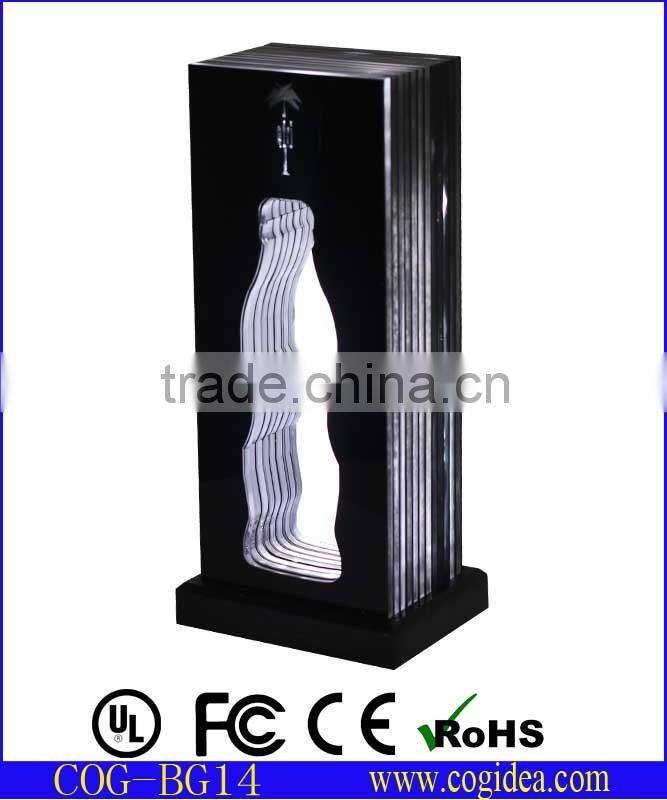 Soft drink advertisement bottle stand , Soda bottle display rack for promotion