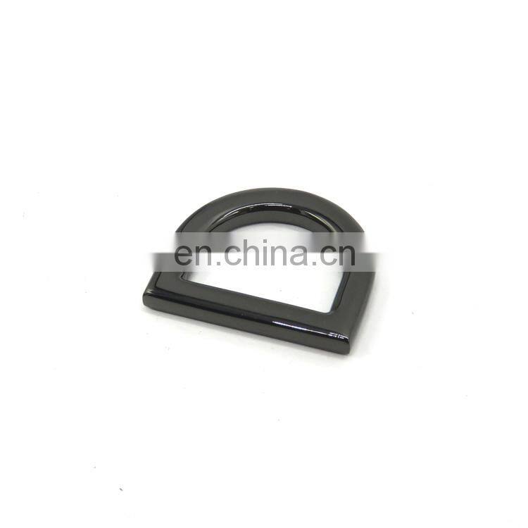 Manufacture Custom Zinc Alloy Flat Metal D Ring Iron Ring D-rings for Handbags