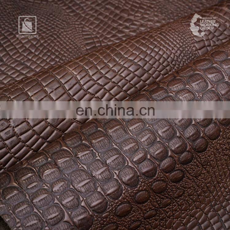 Unique Design Glossy Top Side Full Grain Washed Appearance Vegetable Tanned Genuine Leather