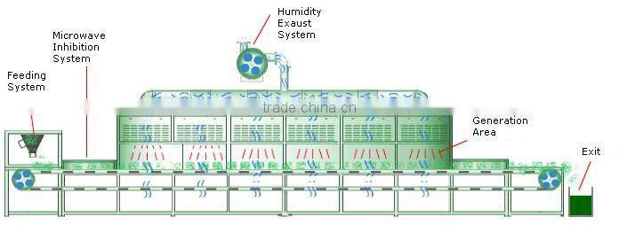 Raisin Microwave Drying Sterilization Machine