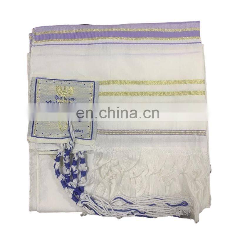 Large Polyester Prayer Shawl Arab Scarf Prayer Pentacost Israel Prayer Talit Shawls Isreal