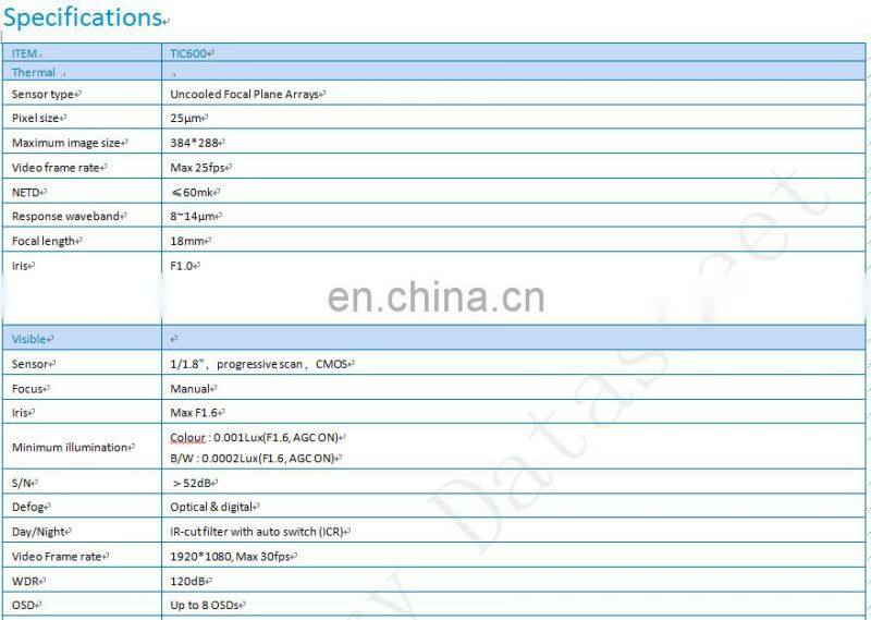 Automatic Thermal Temperature Measurement And Screening System -TIC600