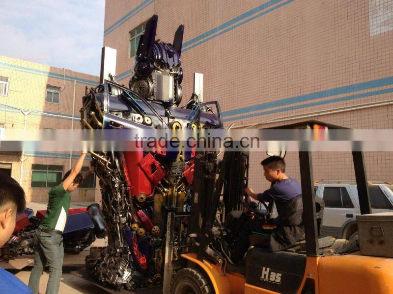 9 meters high Optimus prime , Large Modern Famous Arts Iron Sculpture for Outdoor decoration