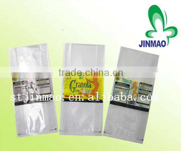 Plastic gusset food packaging