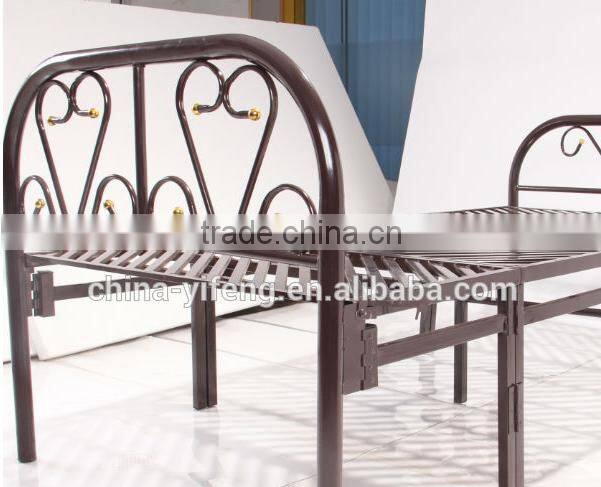 High Quality Steel Folding Single Bed for Sale