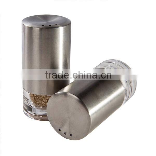 Manual Spice Crafts Salt and Pepper Grinder Set, Stainless Steel Salt Grinder