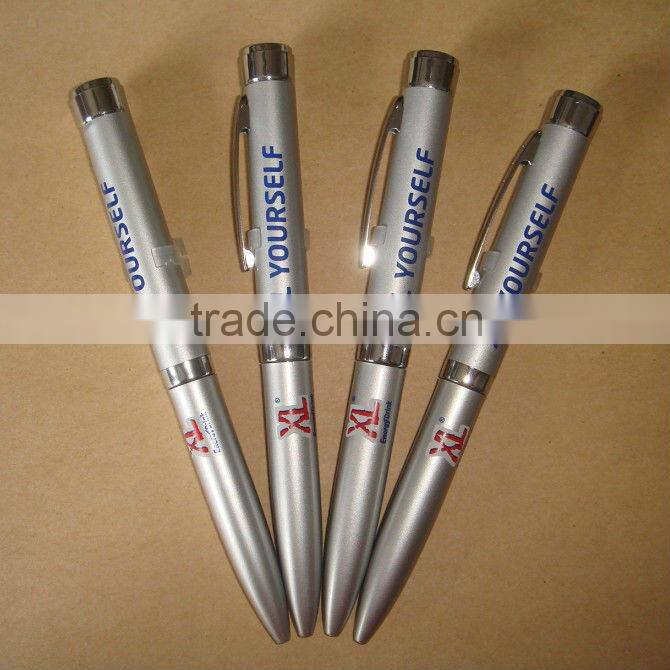 2014 promotioal touch ball pen with laser pointer light ,creative promotional pen with logo