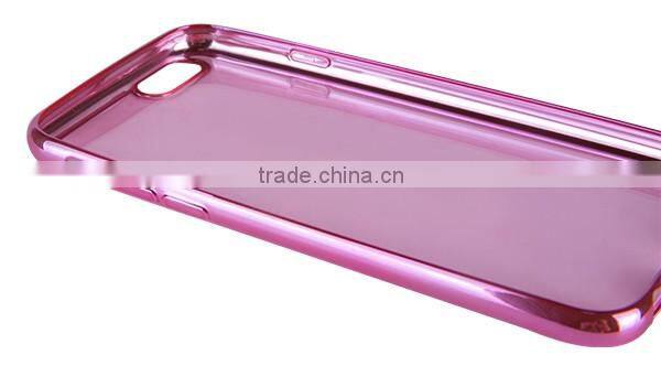 TPU scratch resistant soft shell plating phone case for iphone 6s