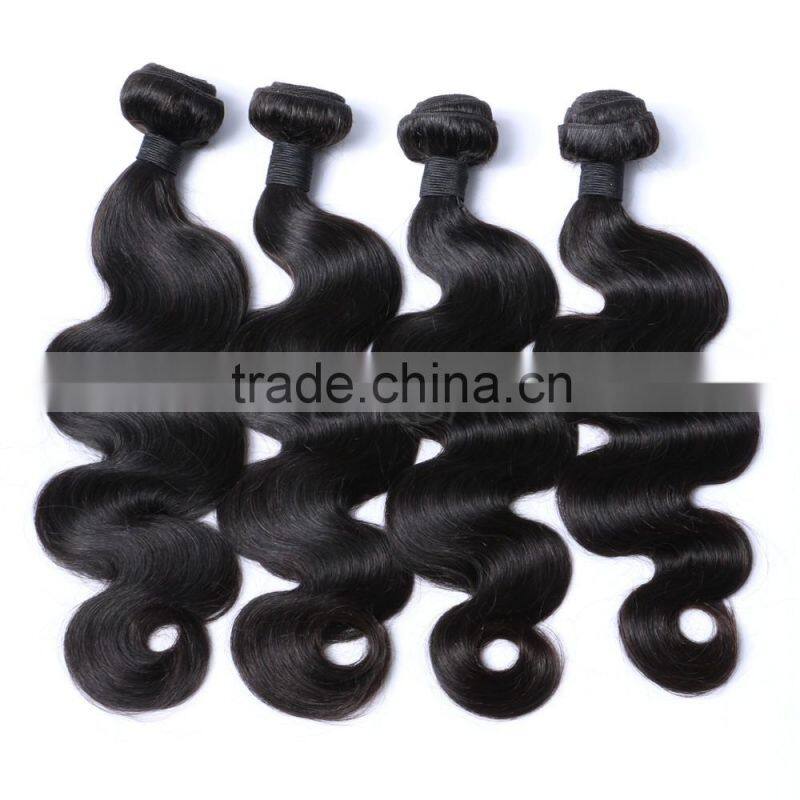 Cheap wavy grade 7a unprocessed virgin malaysian remy body wave human virgin hair weave