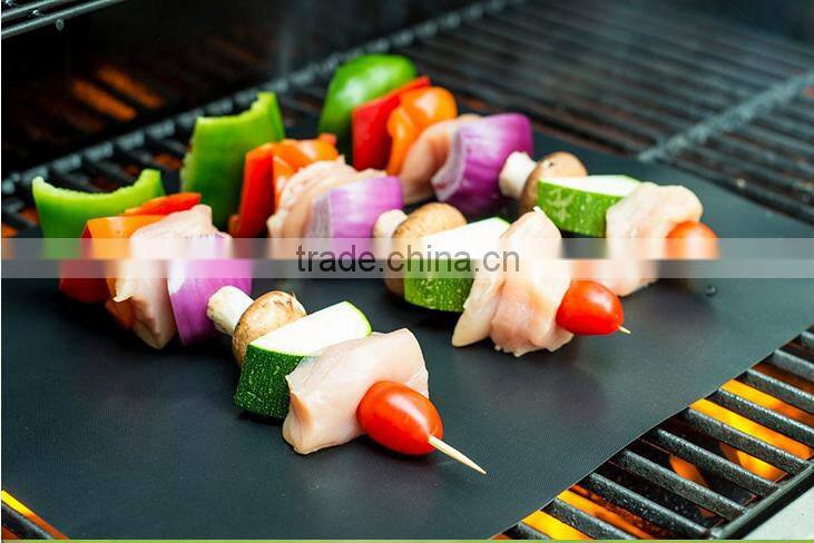 Lifetime Guarantee - Set Of 2 Heavy Duty, Non-Stick Grilling Mats - 16 x 13 Inch - Use on Gas, Charcoal, Electric BBQ Grills