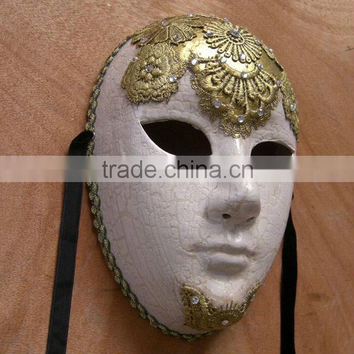 Gold Lace Paper Italy Carnival Larva