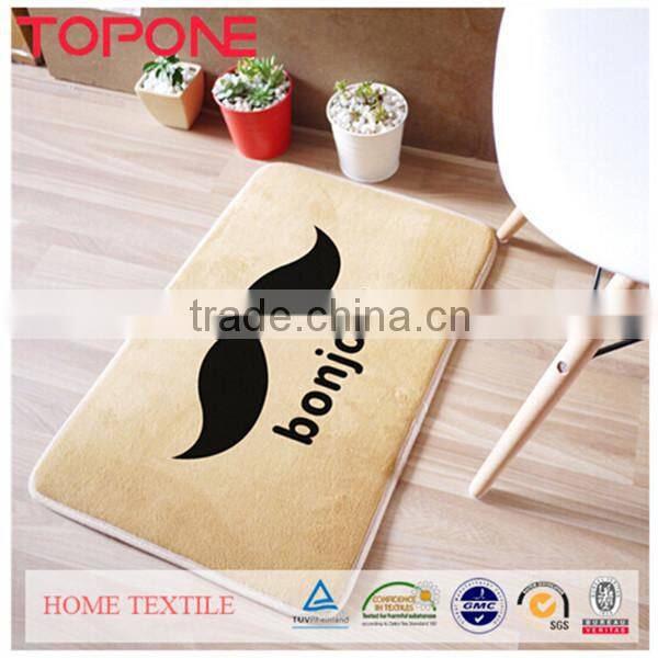 40*60cm home cute design anti slip polyester custom floor mat