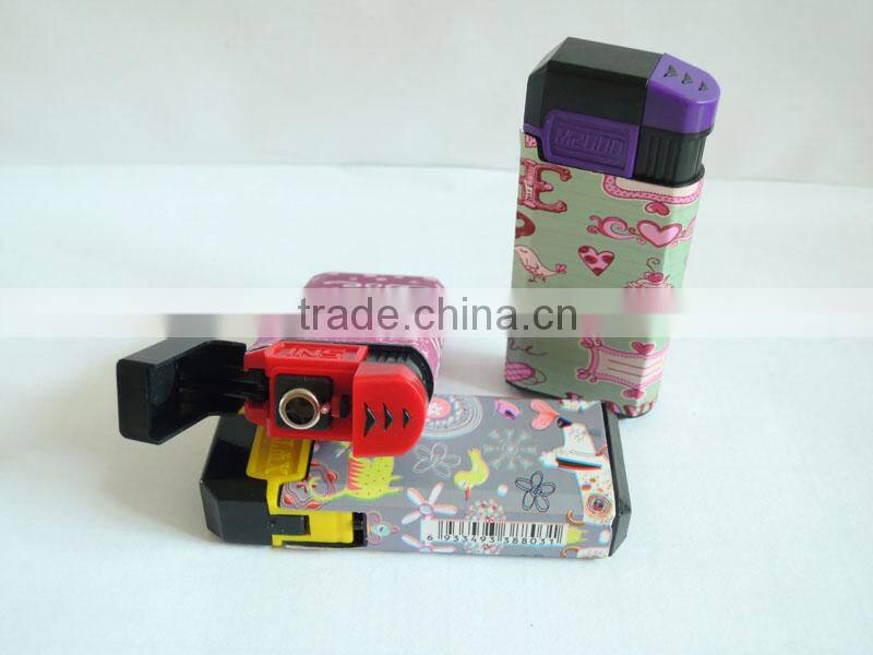 customized picture refillable electronic plastic lighter