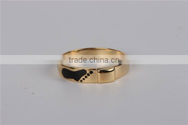 fashion jewelry gold plated enamel girl rings