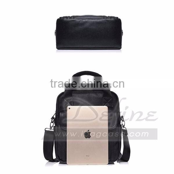 High quality leather Insulated Lunch cooler bag for business man