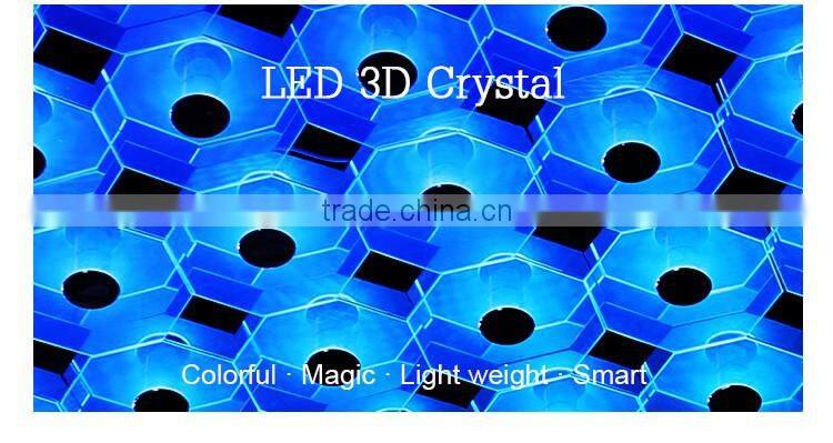 2016 hot modern led crystal chandelier led 3d crystal light