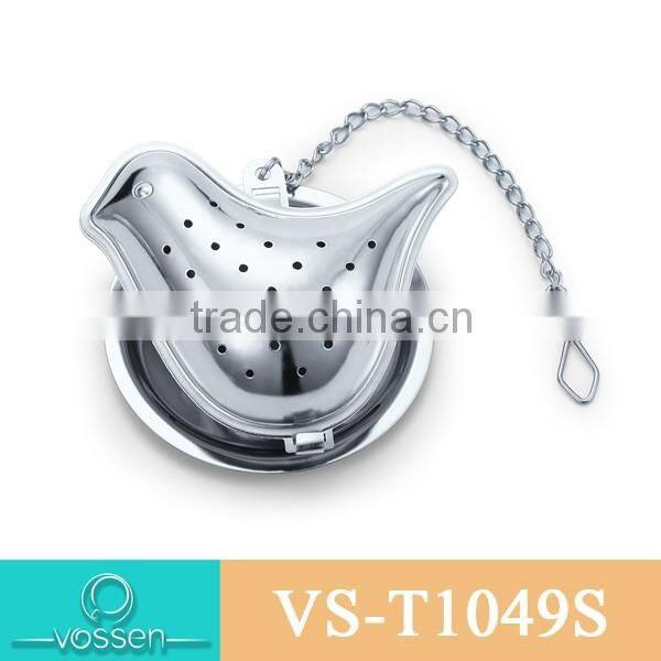 Silver plating big bird shaped tea infuser