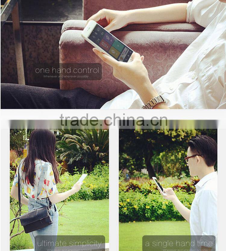 2015 creative design magic touch tempered glass screen protector for iphone 6 with smart touch back and confirm buttons