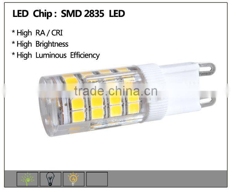 New design SMD 2835 G9 AC 110/220V 3.5w LED corn bulb light