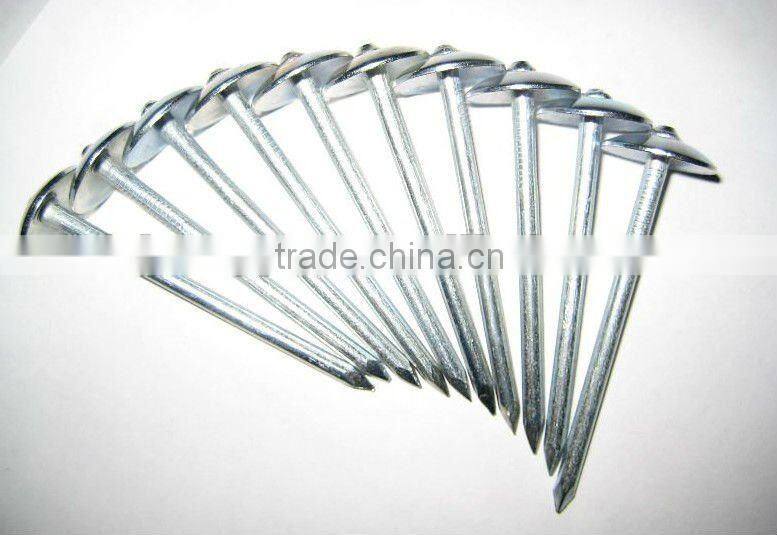 roofing nail with plastic washer