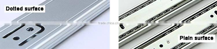 ball bearing drawer slide rail/slow motion drawer slide/telescopic channel drawer slide