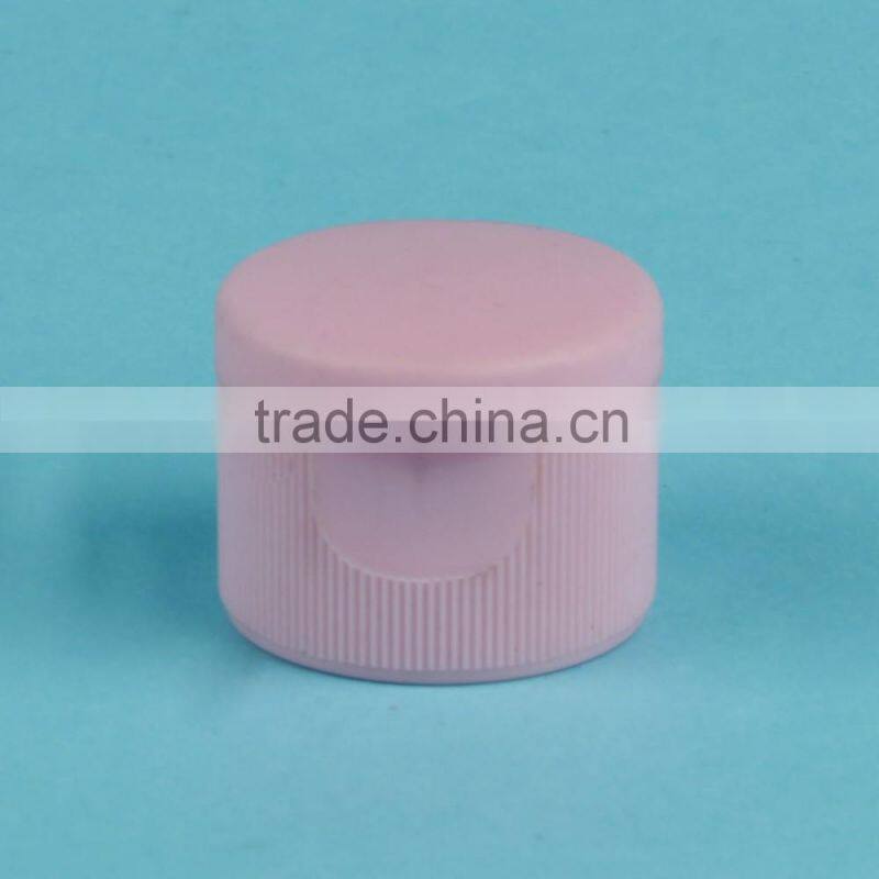 Yuyao plastic cover pink flip top cap