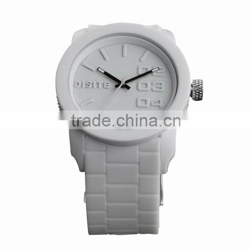 Top Band Wholesale Vogue Japan Movement Silicone Strap Sport Quartz Watch