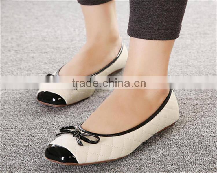 Brand new flat ladies shoes ladies rubber soles flat shoes with high quality XT-DA0905