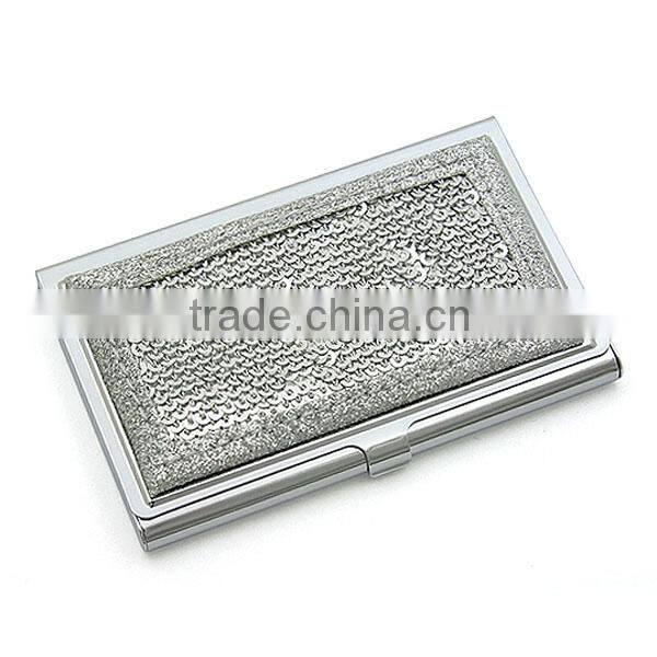 Sequined Sliver Glitter Zebra Print Business Card Holder Card Box Card Case