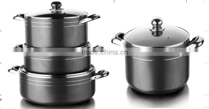 anodizado duro utensilios de cocina olla la salsa de la cazuela T roto