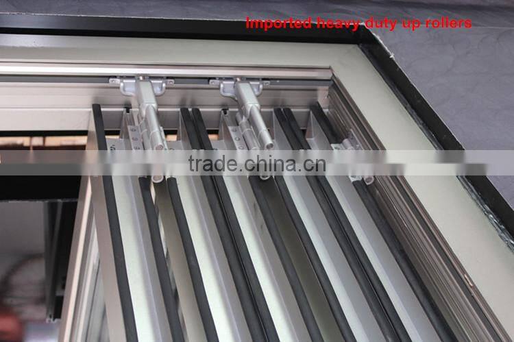 Outdoor folding screen door garage door large openning space & modern designed color