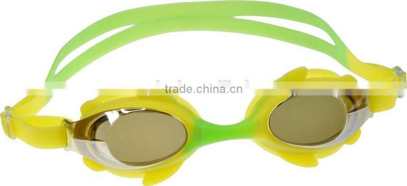 Funny cheap kids cartoon swimming goggles,fish kids goggles,kids swimming glasses