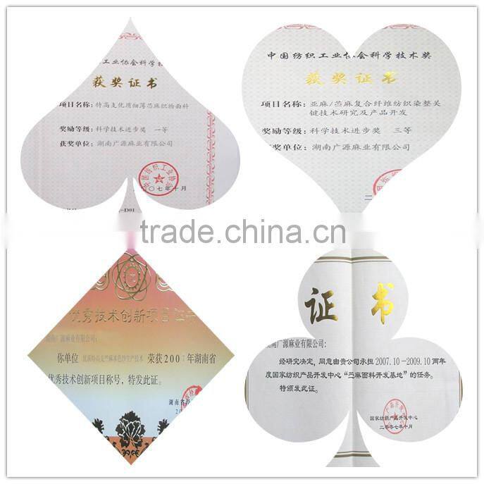 Ramie Cotton Dyed Fabric For Clothes/C21s*R19s 52*58