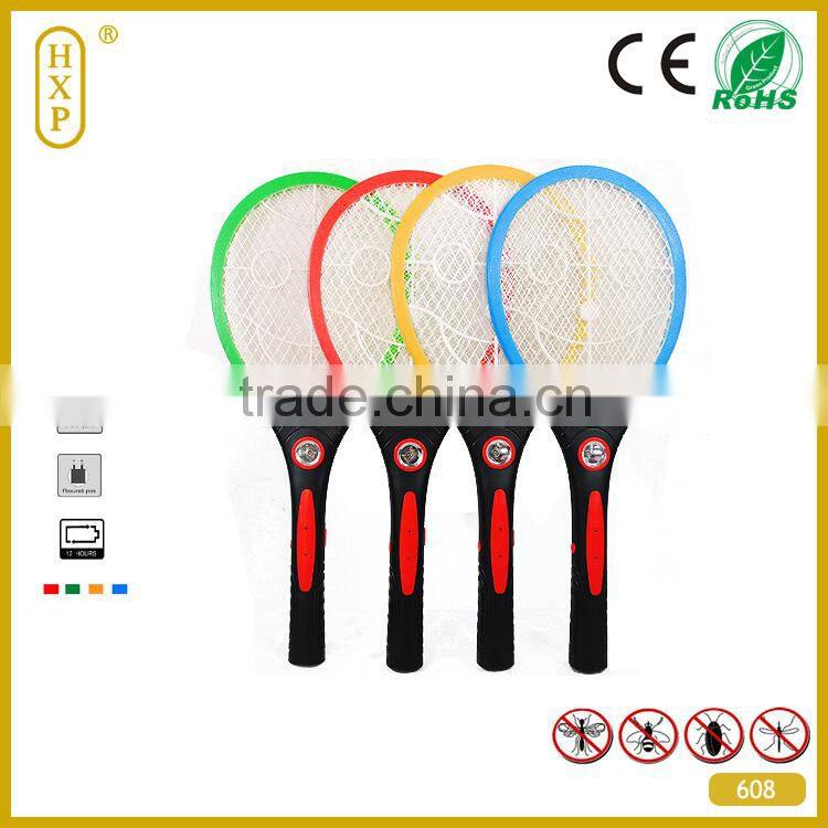 2015 Top Selling Recharge Electronic Mosquito Swatter Fly Killer Indoor Mosquito Racket Insect Racket