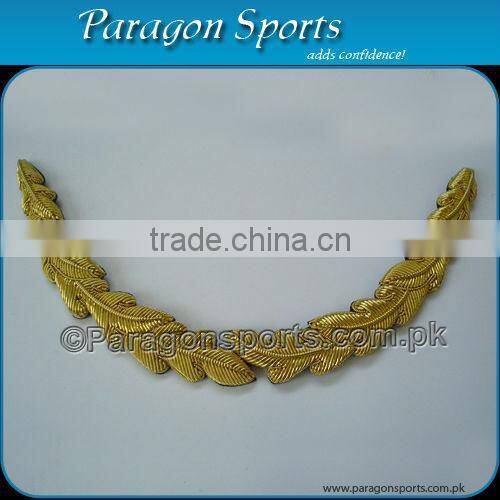 Gold Bullion Wire Handmade Double Row Peak Visor