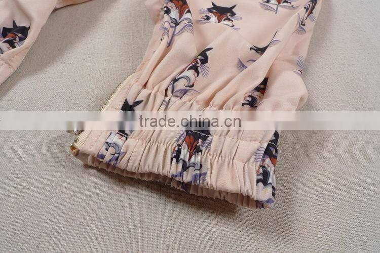 2014 Little fox print pants harlan wide-legged joker casual balloon pants