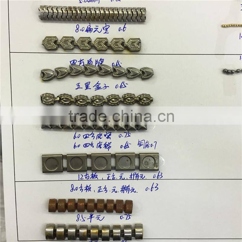 Various shapes of chains.Can be used for belt clothes jewelry necklace.chain with diamond hand make