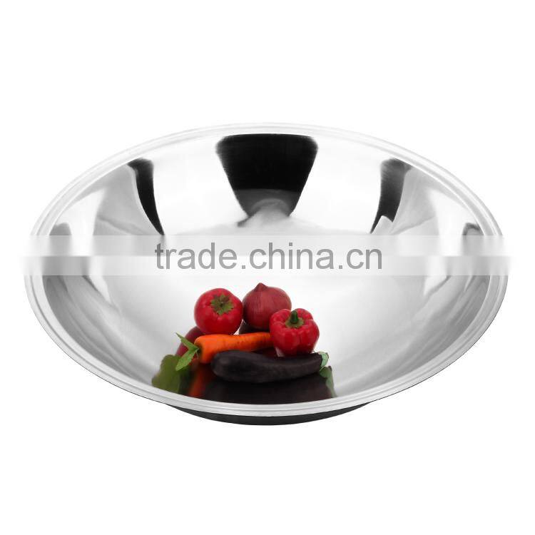 amazon top sellers of chinese 3 ply stainless steel wok utensil