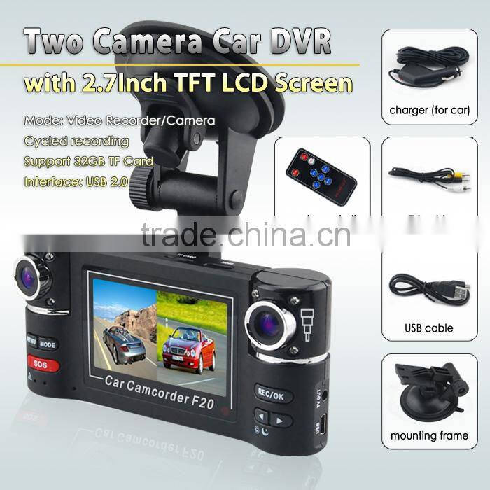 AC 2.7 inch GPS G-sensor car dvr with supper nightvision function h198 car dvr