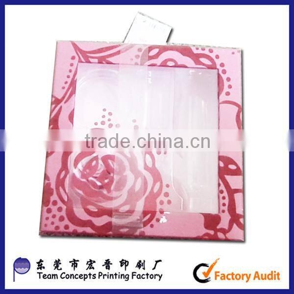 hot sale cosmetic showing box with window,cosmetic gift box