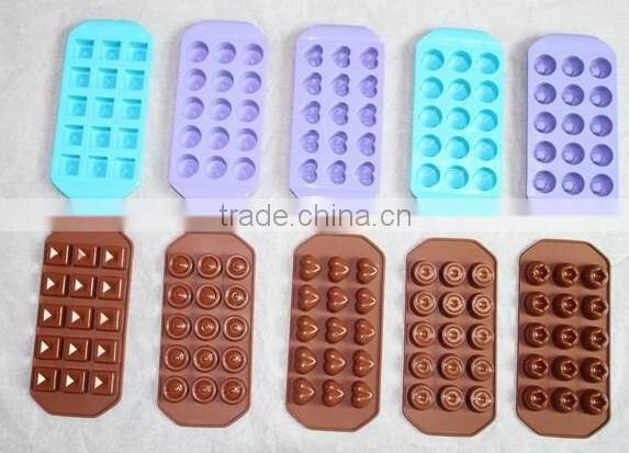 601x424mm Rectangle non-stick Silicone ice candy chocolate molds