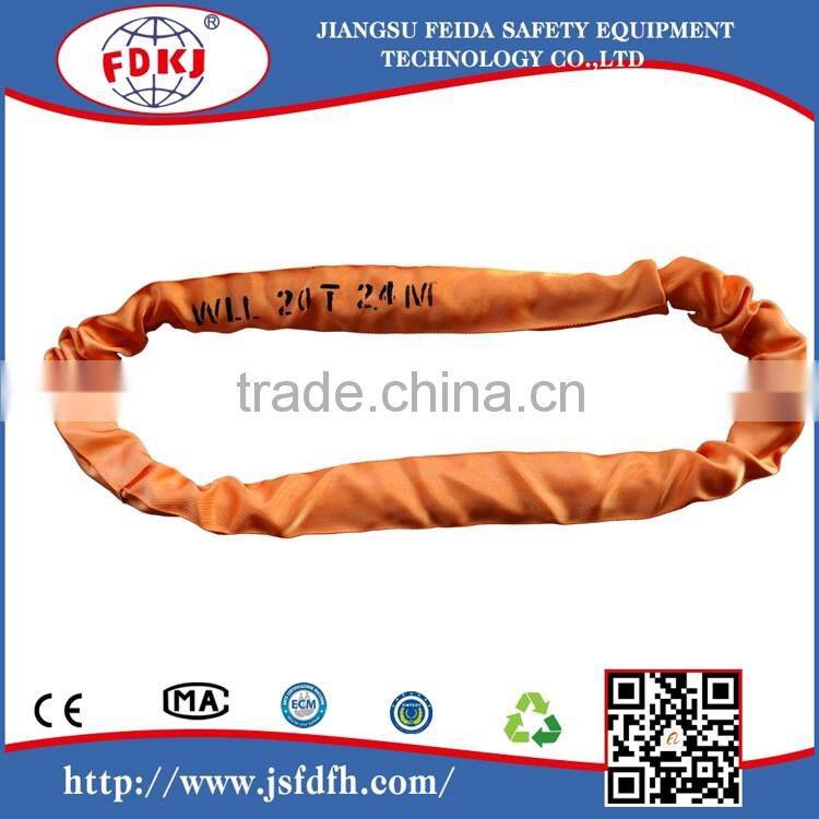 lifting belt of webbing sling and round sling 100% polyester lifting sling/belt