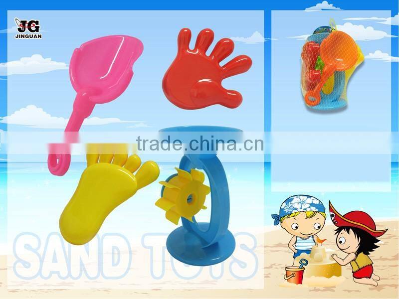 4pcs packing summer toy plastic colorful beach tool toy