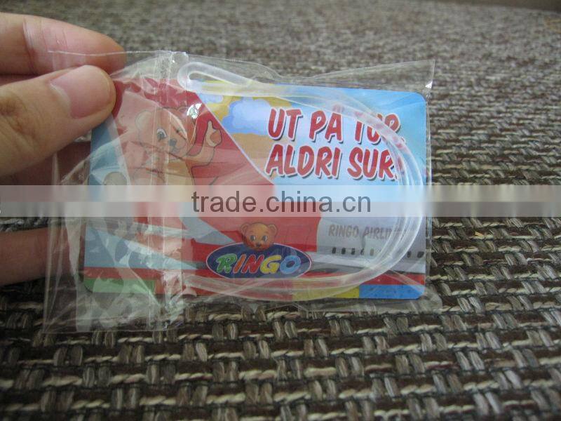 clothing tag pantone plastic luggage tag(M-PT291)