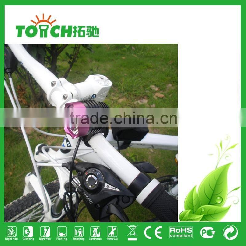 super bright Motobike bicycle Front Light HeadLight CRE E XM-L T6 LED use 18650 battery waterproof for Riding Light HeadLamp