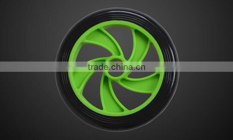 Brand New No Noise Green Abdominal Wheel Ab Roller With Mat For Exercise Fitness Equipment