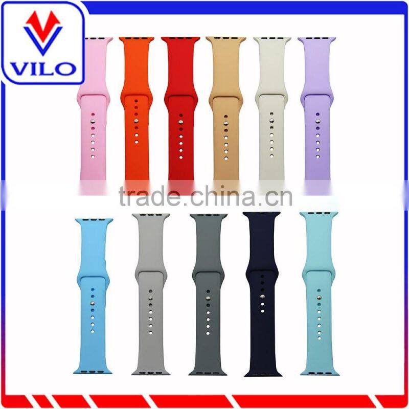 Fashion green silicone watch band for apple watch, silicone watch strap