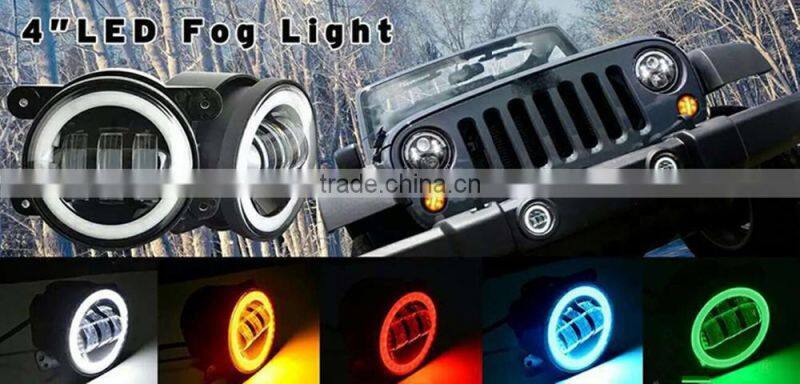 4 inch led fog light /Driving Auxiliary headLamp with DRL t for Jee-p Wrangle-r Dodge Magnum Journey Chrysler 300 PT Cruiser