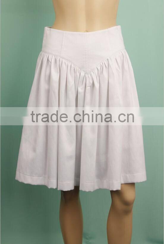 White midi women korean fashion skirt crushed skirt pictures of short skirts