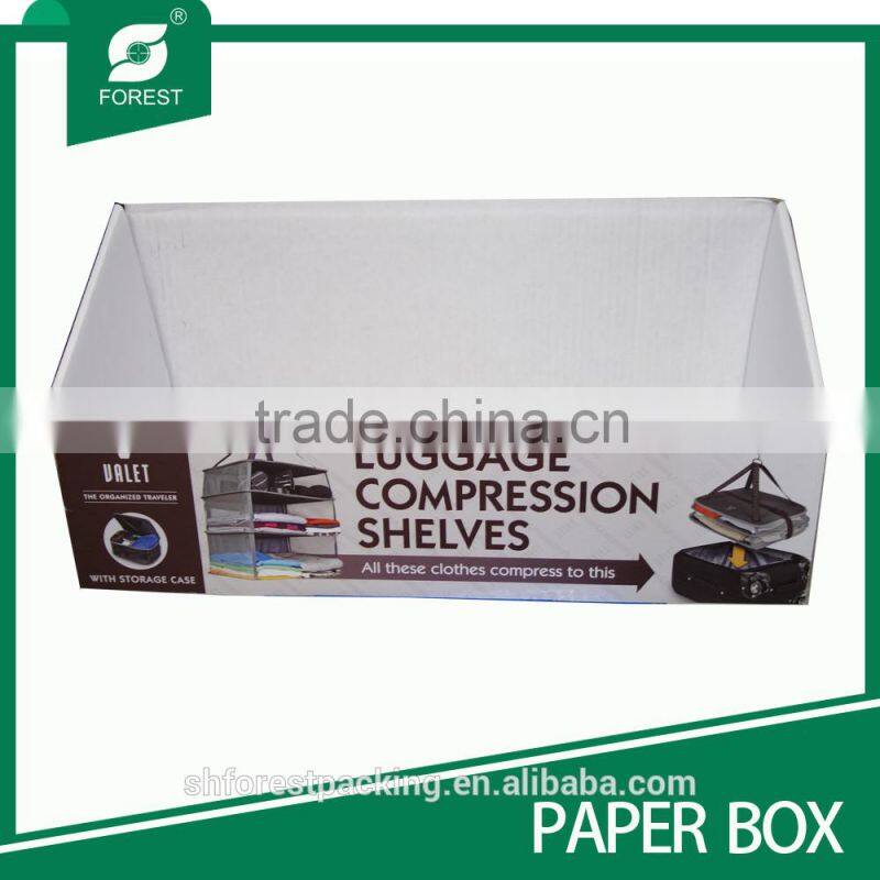 DISPLAY BOX FOR LUGGAGE COMPRESSION SHELVES